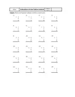 Vorschau - Arbeitsblätter - Schriftliche Subtraktions-AB´s mit drei Zahlen (leicht) selber erstellen - Zufallsgenerator (Excel) - Deckblatt