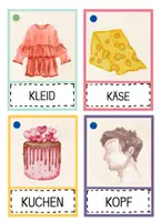 Vorschau - Stationenlernen - Buchstabe K Bildkarten, Alphabetisierung, DaZ, Deutsch - Seite 1