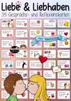 Vorschau - Spiele - Liebe, Verliebtsein und Liebhaben - 35 Gesprächskarten / auch: Valentinstag - Deckblatt