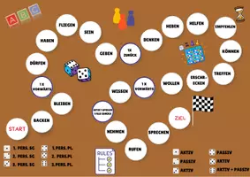 Vorschau - Spiele - Spiel Aktiv & Passiv bilden (Würfelspiel) - Seite 2