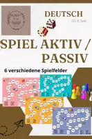 Vorschau - Spiele - Spiel Aktiv & Passiv bilden (Würfelspiel) - Deckblatt