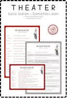 Vorschau - Unterrichtsreihen - THEATER: Szenisches Lesen - Kurze Szenen (Intonation) - Deckblatt