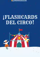 Vista previa - Tarjetas / Manipulativos - ¡Flashcards del Circo! - Portada
