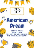 Vorschau - Stundenentwürfe - American Dream Debate: Education (Sek II) - Deckblatt