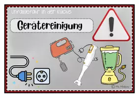 Vorschau - Poster - Unfallgefahren in der Schulküche - Bildkarten zum Aufhängen - Seite 3