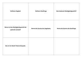 Vorschau - Anderer Materialtyp - Karteikarten-Paket Wirtschaft - Seite 1