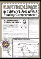 Vorschau - Arbeitsblätter - Earthquake in Türkiye and Syria - Reading Comprehension (+ Map Work) - Deckblatt