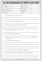 Vorschau - Arbeitsblätter - Earthquake in Türkiye and Syria - Reading Comprehension (+ Map Work) - Seite 2
