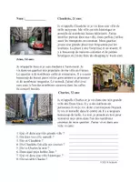 Vorschau - Text - Mon Voisinage Lecture: Meine Nachbarschaft Text / Französisch - Deckblatt