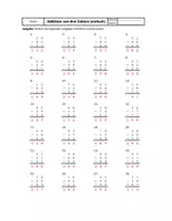 Vorschau - Arbeitsblätter - Schriftliche Additions-AB´s mit drei Zahlen (einfach) selber erstellen - Zufallsgenerator (Excel) - Seite 1