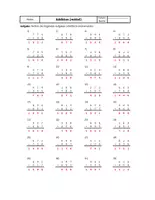 Vorschau - Arbeitsblätter - Schriftliche Addition-AB´s (mittel) selber erstellen - Zufallsgenerator (Excel) - Seite 2