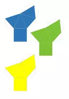 Vorschau - Arbeitsblätter - Erweiterungspaket Pyramiden: Grund-, Auf- und Kreuzriss - Arbeitsblatt mit 3D-Material - Seite 3