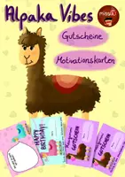 Vorschau - Bildkarten - Alpaka Vibes — Gutscheine und Motivationskarten - Deckblatt