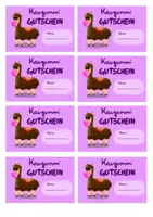 Vorschau - Bildkarten - Alpaka Vibes — Gutscheine und Motivationskarten - Seite 1