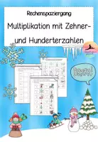Vorschau - Arbeitsblätter - Wachsendes Materialpaket Rechenspaziergänge Klasse 3 ZR 1000 - Deckblatt
