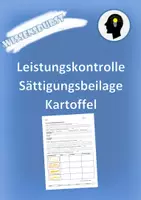 Vorschau - Test - Leistungskontrolle Sättigungsbeilage Kartoffel - Deckblatt