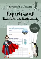 Vorschau - Arbeitsblätter - Experiment Pinguine - Kuscheln als Schutz vor Kälte - Deckblatt