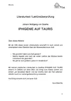 Vorschau - Test - Literaturtest - Goethe: IPHIGENIE AUF TAURIS - Seite 2