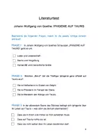 Vorschau - Test - Literaturtest - Goethe: IPHIGENIE AUF TAURIS - Seite 3