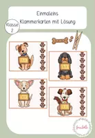 Vorschau - Spiele - Einmaleins Klammerkarten - Deckblatt