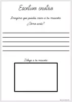 Vista previa - Hojas de trabajo - Escritura creativa - Imagina que... - página 2