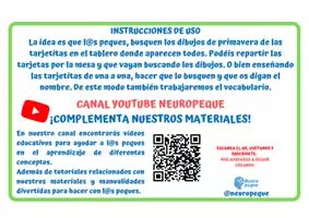 Vista previa - Tarjetas / Manipulativos - BUSCA EL DIBUJO DE PRIMAVERA - página 2