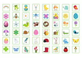 Vista previa - Tarjetas / Manipulativos - BUSCA EL DIBUJO DE PRIMAVERA - página 3