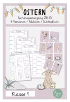 Vorschau - Arbeitsblätter - #hellospringateduki Ostern Rechenspaziergang ZR 10 Subtraktion und Addition - Deckblatt