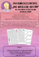 Vorschau - Arbeitsblätter - Geschichte Fasching/Karneval Soziales Lernen: "Das hässliche Kostüm" - Deckblatt