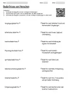 Vorschau - Arbeitsblätter - Arbeitsblätter "Mensch" + Lösung & MP3 + Mindmap + Infografik - Seite 3