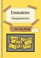 Vorschau - Aufgabenkarten - Kärtchen zum Üben der 3er-Reihe für die 2. und 3. Klasse - Deckblatt
