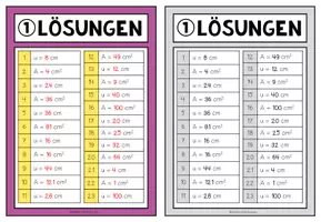 Vorschau - Spiele - QUADRAT (Umfang und Fläche) – 2 Mathe-Brettspiele - Seite 3