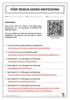 Vorschau - Unterrichtsreihen - 5 Regeln gegen Ansteckung - Homeschooling - Deckblatt