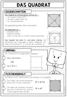 Vorschau - Poster - Quadrat – Poster & Merkblatt | Geometrie Vierecke - Seite 3