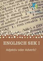 Vorschau - Arbeitsblätter - Adverb oder Adjektiv? Aufgaben Lösung Merkblatt - Deckblatt