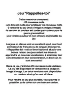 Aperçu - Jeux - Jeu de Vocabulaire Rappelles-toi thème espace - Page 1