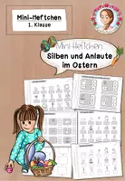 Vorschau - Arbeitsblätter - Mini-Heft Ostern Klasse 1 Silben und Anlaute - Deckblatt
