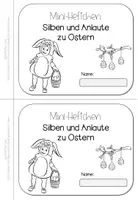 Vorschau - Arbeitsblätter - Mini-Heft Ostern Klasse 1 Silben und Anlaute - Seite 3