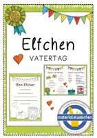 Vorschau - Arbeitsblätter - Elfchen zum Vatertag (z.B. als Vatertagsgeschenk) - Deckblatt