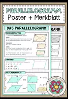 Vorschau - Poster - PARALLELOGRAMM - Poster + Merkblatt - Deckblatt