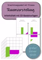 Vorschau - Arbeitsblätter - Erweiterungspaket Prisma: Grund-, Auf- und Kreuzriss - Arbeitsblatt mit 3D-Material - Deckblatt
