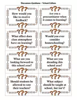 Vorschau - Aufgabenkarten - Speaking Question Cards - School Edition - Seite 1