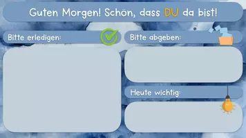 Vorschau - Präsentationen/Tafelbilder - Guten-Morgen-Folien - Seite 1