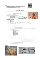 Vorschau - Arbeitsblätter - Kunst in der Steinzeit - Einführung - Deckblatt