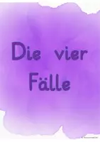 Vorschau - Stationenlernen - Klettmappe: Die vier Fälle - Deckblatt