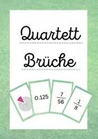 Vorschau - Spiele - Quartett Brüche - Deckblatt
