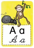 Vorschau - Poster - Buchstabenposter mit Anlautbildern und Buchstaben in Druckschrift und LA - Seite 1