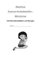 Vorschau - Arbeitsblätter - Grammatikmappe mit Informationen und Übungen - Deckblatt