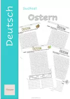 Vorschau - Arbeitsblätter - Suchsel - Ostern (inkl. Lösung) - Deckblatt
