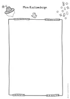 Vorschau - Arbeitsblätter - Kostümdesign zu Fasching/ Karneval, Kunst zeichnen lernen, Karneval - Seite 1